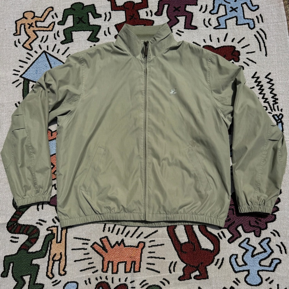 Vintage Light Green Weatherproof Zip Up Jacket - Greenbrier Resort West Virginia
